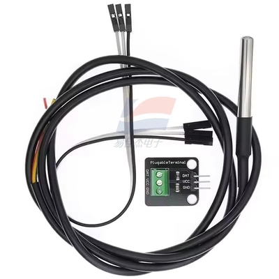 YJJ DS18B20 Digital Temperature Sensor Probe For Water Temperature Detection With Stainless Steel Waterproof Housing