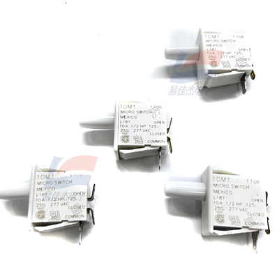 YJJ 1DM1 Microswitch Basic/Fast-acting Switch 10A 277VAC Piston Single-Pole Double-Throw