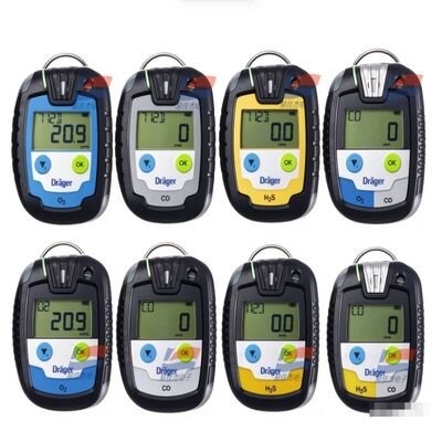 YJJ Pac 6500 Single Gas Detector Bluetooth CO H2S SO2 O2 Personal Gas Monitor IP68